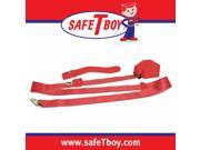 Safe Tboy 3pt Red Retractable Standard Buckle Each STBSB3RSRD