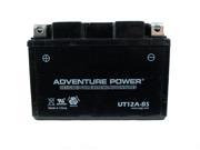 UPG Adventure Power UT12A BS Dry Charge AGM Power Sports Battery 43020