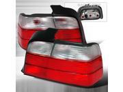 Spec D Tuning 3 Series Altezza Tail Lights Red Clear 4 Door LT E364RPW KS