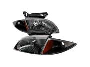 Spec D Tuning Crystal Housing Headlights Black 2LCLH CAV00JM KS