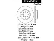 Centric Disc Brake Rotor 121.40034
