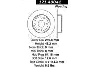 Centric Disc Brake Rotor 121.40041