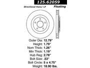 Centric Disc Brake Rotor 125.62059