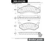 Centric Disc Brake Pad 300.01230 Centric Disc Brake Pad 300.01230
