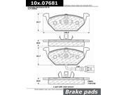 Centric Disc Brake Pad 104.07681 Centric Disc Brake Pad 104.07681