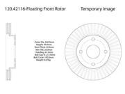 Centric Disc Brake Rotor 120.42116