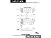 Centric Disc Brake Pad 300.09000 Centric Disc Brake Pad 300.09000