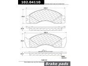 Centric Disc Brake Pad 102.04110 Centric Disc Brake Pad 102.04110