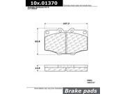 Centric Disc Brake Pad 105.01370 Centric Disc Brake Pad 105.01370