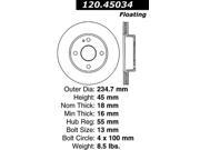 Centric Disc Brake Rotor 120.45034