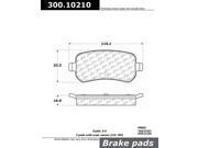 Centric Disc Brake Pad 300.10210 Centric Disc Brake Pad 300.10210
