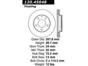 Centric Disc Brake Rotor 120.45048