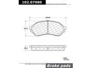 Centric Disc Brake Pad 102.07980 Centric Disc Brake Pad 102.07980