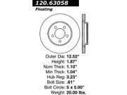 Centric Disc Brake Rotor 120.63058 Centric Disc Brake Rotor 120.63058