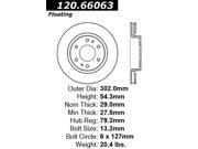 Centric Disc Brake Rotor 120.66063 Centric Disc Brake Rotor 120.66063