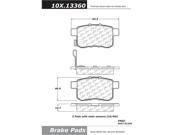 Centric Disc Brake Pad 105.13360 Centric Disc Brake Pad 105.13360