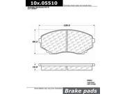 Centric Disc Brake Pad 103.05510