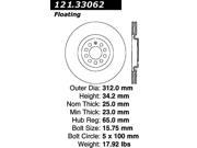 Centric Disc Brake Rotor 121.33062