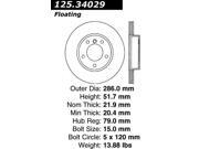 Centric Disc Brake Rotor 125.34029 Centric Disc Brake Rotor 125.34029