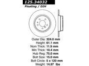 Centric Disc Brake Rotor 125.34032 Centric Disc Brake Rotor 125.34032