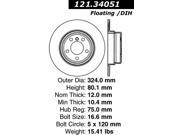 Centric Disc Brake Rotor 121.34051