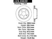 Centric Disc Brake Rotor 125.35039