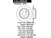 Centric Disc Brake Rotor 121.35018 Centric Disc Brake Rotor 121.35018