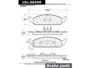 Centric Disc Brake Pad 106.06500 Centric Disc Brake Pad 106.06500