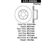Centric Disc Brake Rotor 121.35056 Centric Disc Brake Rotor 121.35056