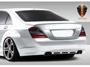 2007 2009 Mercedes Benz S Class W221 Eros Version 1 Rear Lip Spoiler will not fit Sport or AMG Bumpers 107791
