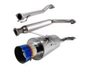 Spec D Tuning 2.5 Inch Inlet N1 Style Catback Exhaust With Burnt Tip Si Hatch MFCAT2 CV023T SD