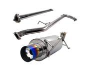 Spec D Tuning 2.5 Inch Inlet N1 Style Catback Exhaust With Burnt Tip MFCAT2 ACD982T SD
