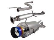 Spec D Tuning 2.5 Inch Inlet N1 Style Catback Exhaust With Burnt Tip Ls Rs Model MFCAT2 INT94T SD