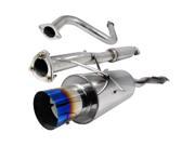 Spec D Tuning 2.5 Inch Inlet N1 Style Catback Exhaust With Burnt Tip MFCAT2 ACD90T SD