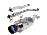 Spec D Tuning 2.5 Inch Inlet N1 Style Catback Exhaust With Burnt Tip Si Only MFCAT2 CV062SIT SD