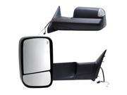 Fit System 09 12 DODGE Ram Pick Up 1500 09 12 DODGE Ram Pick Up 2500 3500 10 12 Replacement Mirror Pair 60183 84C CH1322105 55372070AH 55372071AH