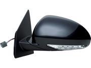 Fit System black PTM w turn signal foldaway Driver Side Heated Power replacement mirror 62108G GM1320380 25867090