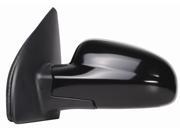 Fit System black PTM foldaway Driver Side Manual Remote replacement mirror 62722G GM1320326 96394980; 96406187
