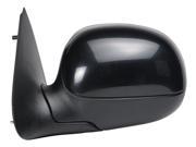 Fit System black w PTM cover foldaway Driver Side Manual replacement mirror 61066F FO1320178 F85Z17683BAA