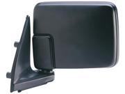 Fit System black foldaway; Mitsubishi Pick Up black foldaway Driver Side Manual replacement mirror 67002B CH1320140 MI1320140 4443259; MB476281