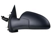 Fit System black PTM Cover foldaway Driver Side Manual Remote replacement mirror 62688G GM1320310 15299346