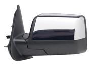 Fit System textured black w chrome cover foldaway Driver Side Power replacement mirror 61154F FO1320289 8L5Z17683DA