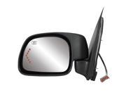 Fit System w LED arrow turn signal textured black foldaway Driver Side Heated Power replacement mirror 61160F FO1320310 1C7Z17683AAA