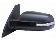 Fit System w turn signal black PTM cover foldaway Driver Side Power replacement mirror 68594N NI1320211 96302ZN66E