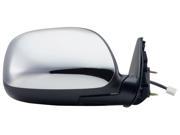 Fit System black chrome foldaway Passenger Side Heated Power replacement mirror 70061T TO1321190 879100C110