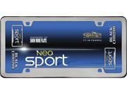 Cruiser Accessories 15180 Neo Sport License Plate Frame Black Chrome