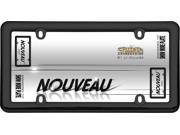 Cruiser Accessories 20640 Nouveau License Plate Frame Black Plastic