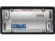 Cruiser Accessories 60510 Combo License Plate Frame and Bubble Shield Black And Clear