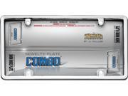 Cruiser Accessories 60310 Combo License Plate Frame and Bubble Shield Chrome And Clear