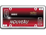 Cruiser Accessories 20630 Nouveau License Plate Frame Chrome With fastener caps